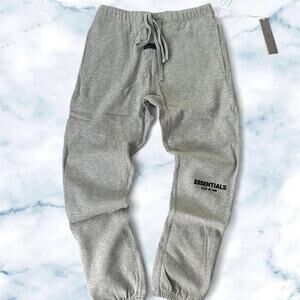 Essentials sweat pants cuffed dark